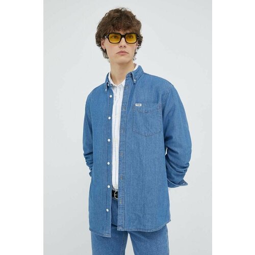 фото Рубашка wrangler, размер m, синий