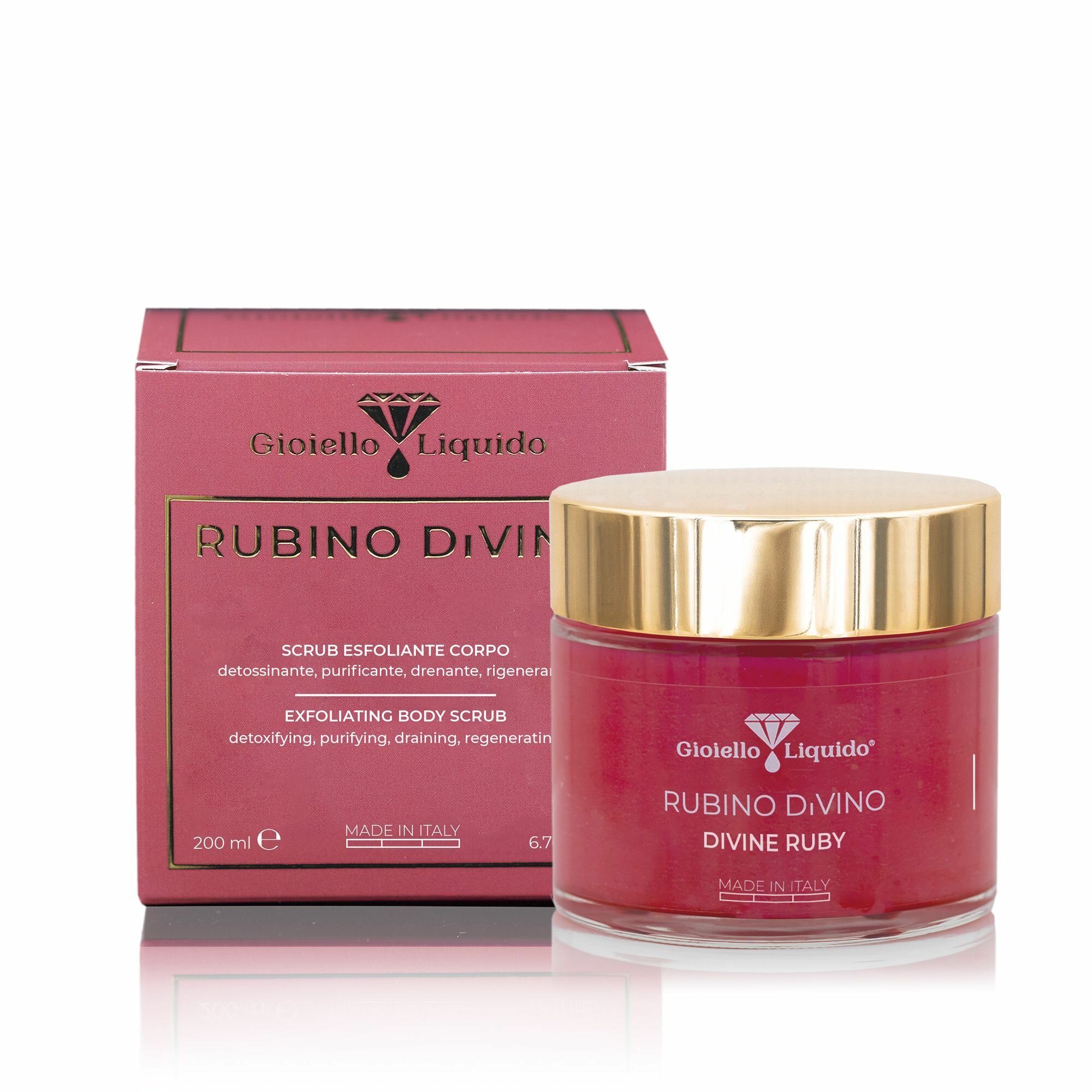 GIOIELLO LIQUIDO Скраб-эксфолиант для тела "Божественный рубин", 200мл