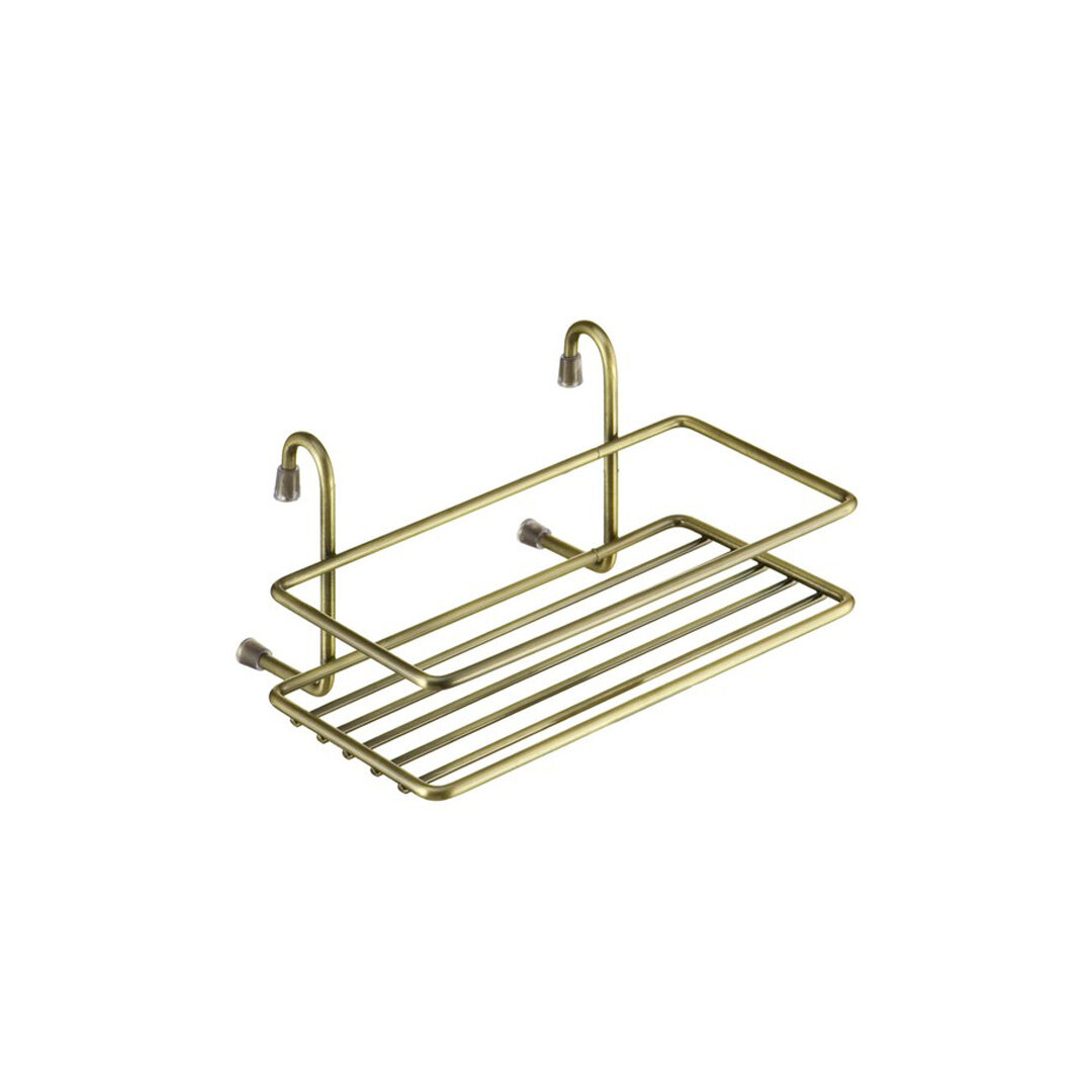 фото Полка на рейлинг одинарная мелкая бронза