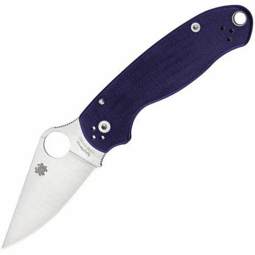 Нож складной Spyderco Para-Military 3, S110V Blade, Purple G10 Handle нож складной spyderco sc14fsbkbl3 rescue 3 blue handle