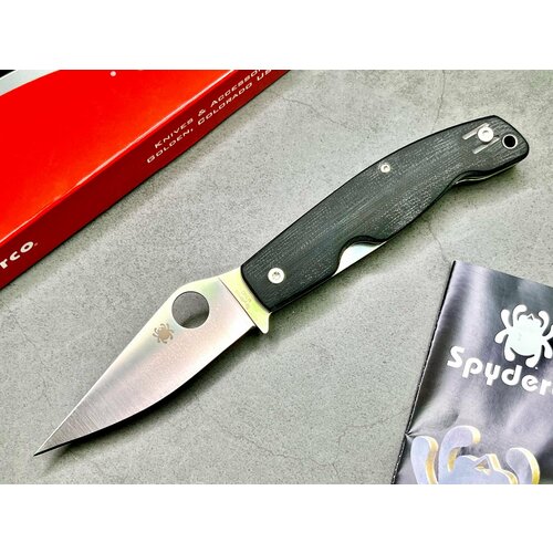 Нож складной Spyderco SC257GP Pattadese, M390 Blade