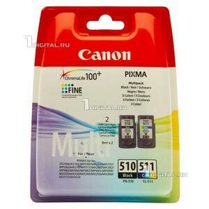 Набор картриджей Canon PG-510/CL-511 Multipack (2970B010) черный и цветной для MX320/330/340/350/360/410/420