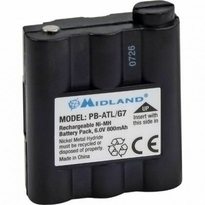 Аккумулятор PB-ATL/G7, Ni-Mh 800мА/ч, для раций Midland GXT-650/850/1000/1050