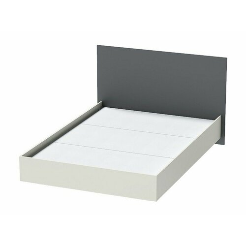 Кровать 1,6 арт.031-М1 (ЛДСП) ЛН (Графит, Миндаль)