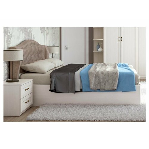 Кровать 1,4 арт.002 (классика) (Coffee)