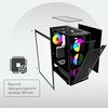 Фото #9 Корпус Powercase Alisio X4B, Tempered Glass, 4x 120mm 5-color fan, чёрный, ATX (CAXB-L4)