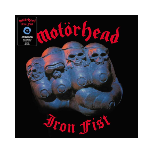 Motorhead - Iron Fist, 1xLP, BLUE BLACK SWIRL LP motorhead iron fist 1xlp blue black swirl lp