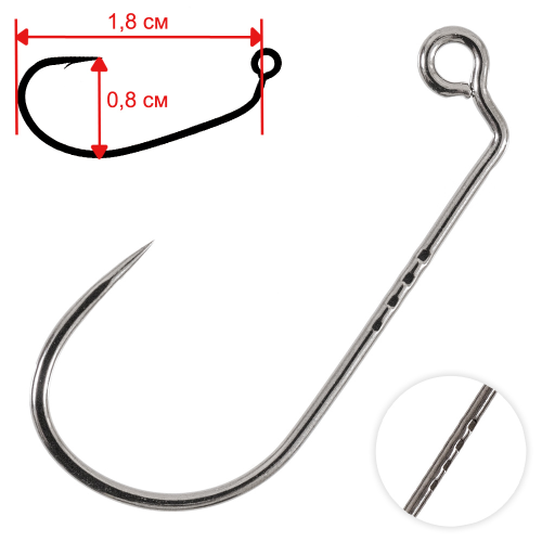 фото Крючки decoy ah-12 area hook jiggy #8 (8шт.)