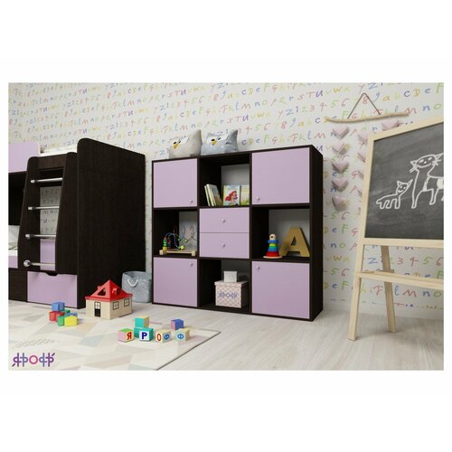 Стеллаж Джери (Ирис, Венге)