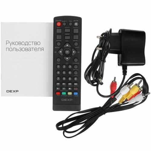 Приставка для цифрового ТВ DEXP HD 8000P черный