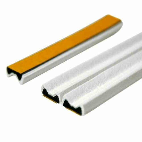 Уплотнитель самоклеящийся Е-профиль для щелей 2-3,5 мм 6 м белый