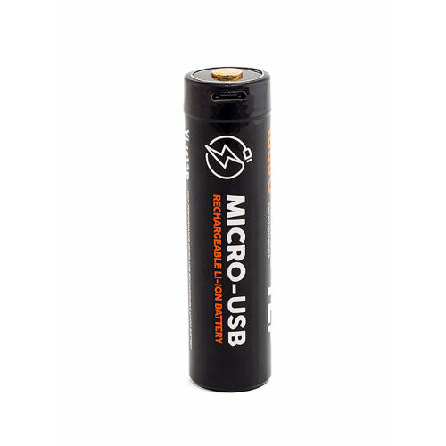 Аккумулятор яркий ЛУЧ YLP YL1832R 18650 Li-Ion 3.7В 3200mAh с защитой и встроенным ЗУ micro-USB (блистер)