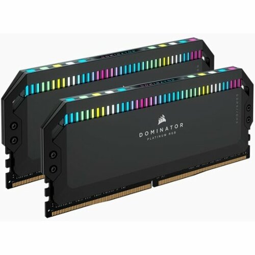 Оперативная память CORSAIR DDR5 32Gb (2x16Gb) 5200MHz pc-41600 DOMINATOR PLATINUM RGB C40 1.25V - Black (CMT32GX5M2B5200C40)