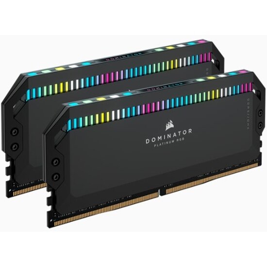 Оперативная память Corsair DDR5 32Gb (2x16Gb) 5200MHz pc-41600 DOMINATOR PLATINUM RGB C40 1.25V - Black (CMT32GX5M2B5200C40)