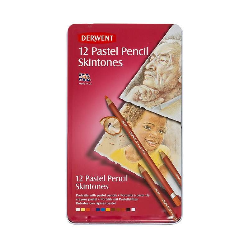 Derwent Набор пастельных карандашей 12 цв. 2300563 Pastel Skintones