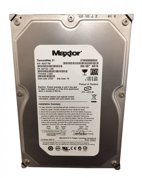 Жесткий диск Maxtor STM3200820AS 200Gb 7200 SATAII 3.5" HDD