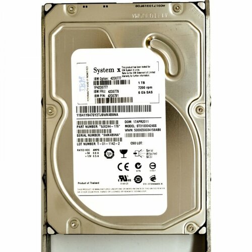 Жесткий диск IBM 41Y8470 1Tb 7200 SAS 35 HDD 5489000₽