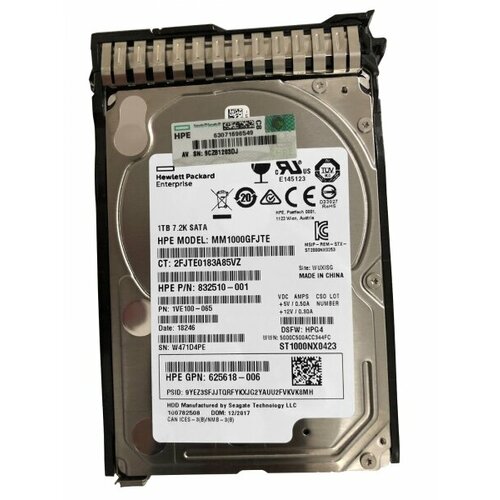 Жесткий диск HP 751969-S21 1Tb SATAIII 25 HDD 4460000₽