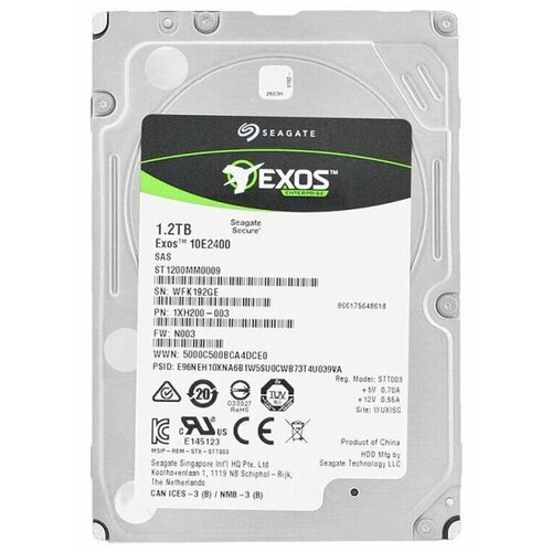 Жесткий диск Seagate 1XH200 12Tb 10000 SAS 25 HDD 2003000₽