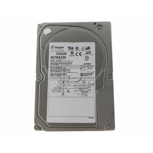 Жесткий диск Seagate ST3146807LCV 146,8Gb U320SCSI 3.5 HDD жесткий диск seagate 9t3016 36 7gb u320scsi 3 5 hdd