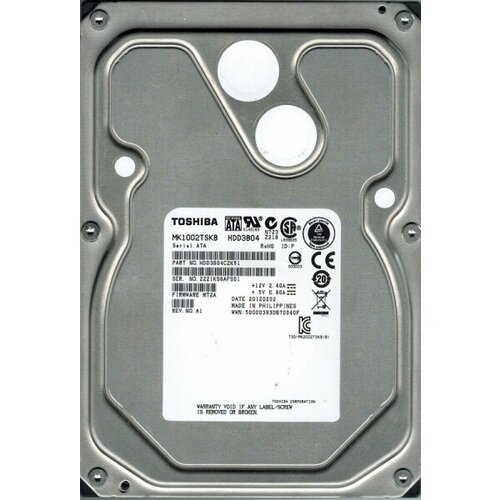 Жесткий диск Toshiba HDD3B04CZK51 1Tb SATAII 35 HDD 1121000₽