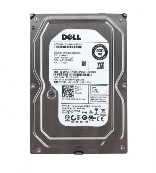 Жесткий диск Dell WD5003ABYX-18WERA0 500Gb SATAIII 3,5" HDD