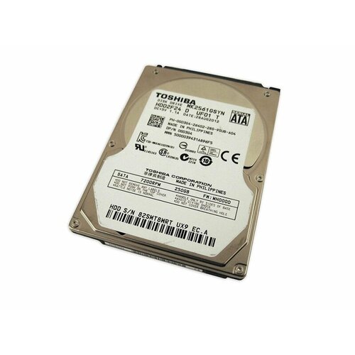 Жесткий диск Toshiba GD3G4 250Gb 7200 SATAII 25 HDD 1425500₽