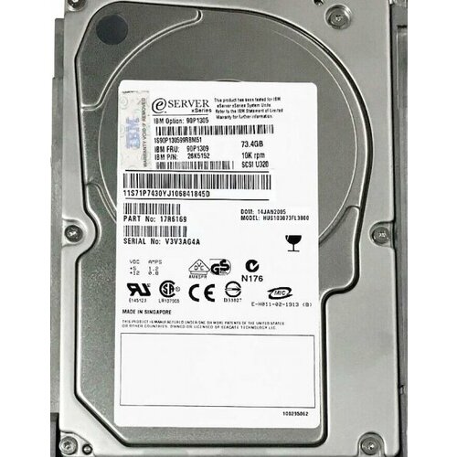 Жесткий диск IBM 17R6169 734Gb 10000 U320SCSI 35 HDD 974000₽