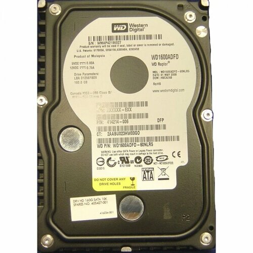 Жесткий диск HP 414214-006 160Gb SATAII 3,5 HDD