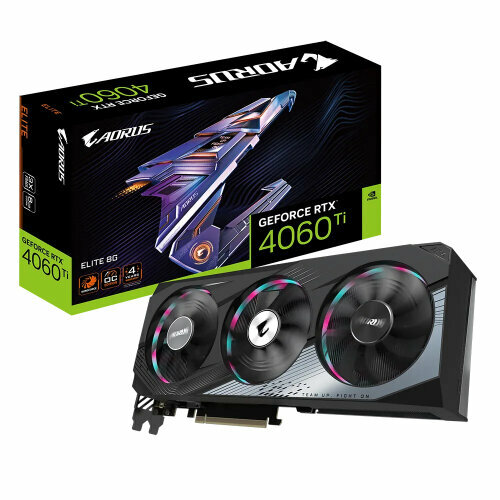 Видеокарта Gigabyte GeForce RTX 4060 Ti AORUS ELITE 8G 6946500₽