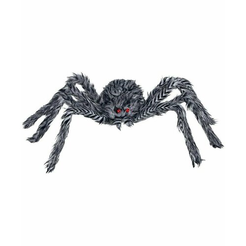 Декорация на хэллоуин: Серый паук, 60 см (17247)