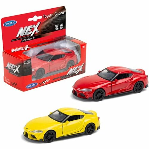 Игрушка WELLY 43786 модель машины TOYOTA SUPRA 1:34-39 машинка welly toyota supra 1 34 1 39 43786