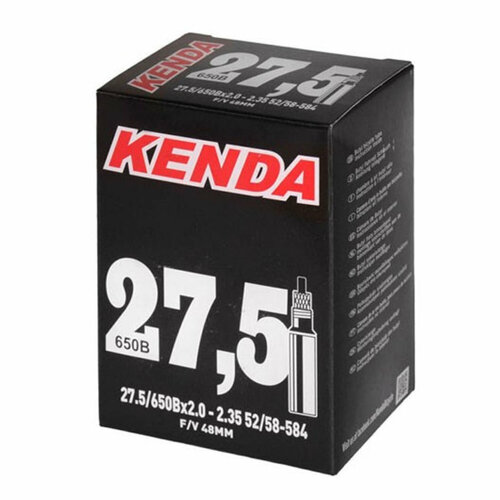 камера kenda 28 700x18 25c шоссейная f v 48 мм с наполнителем от проколов Камера велосипедная Kenda диаметр 27.5, ширина 2.0-2.35, ниппель f/v-48 мм с наполнителем