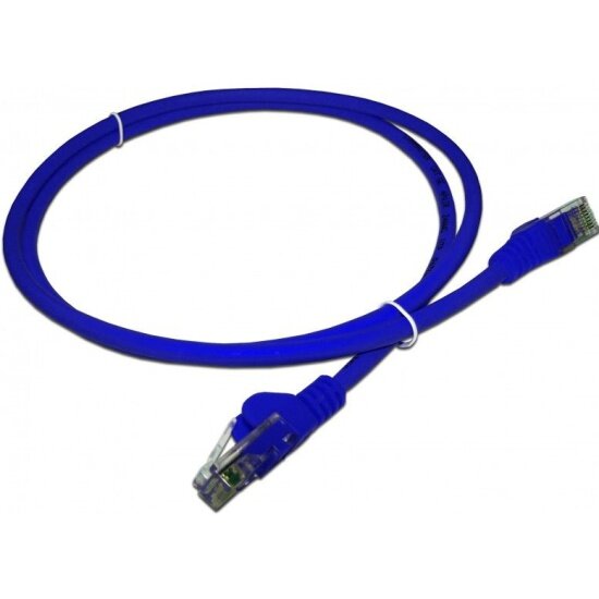 Кабель Патч-корд LANMASTER UTP, вилка RJ-45, вилка RJ-45, кат.5е, LSZH, 1м, синий [lan-pc45/u5e-1.0-bl] - фото №1