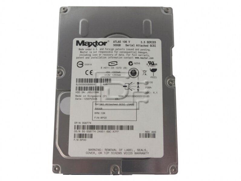 Жесткий диск Maxtor 8J300S0 300Gb SAS 3,5" HDD