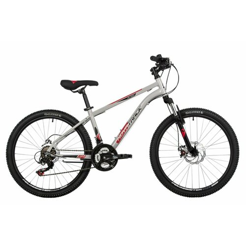 Подростковый велосипед Novatrack Action 24 Disc год 2023 цвет Серебристый ростовка 14 2613500₽