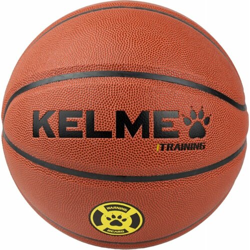 Мяч баскетбольный KELME Training, 9806139-250, размер 5, 8 панелей, ПУ, нейлоновый корд, бутиловая камера, коричневый