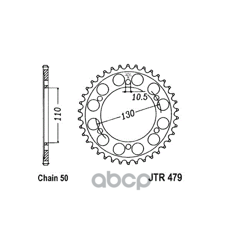 Звезда Мотоциклетная Jt Jtr479.48 JT Sprockets арт. JTR47948