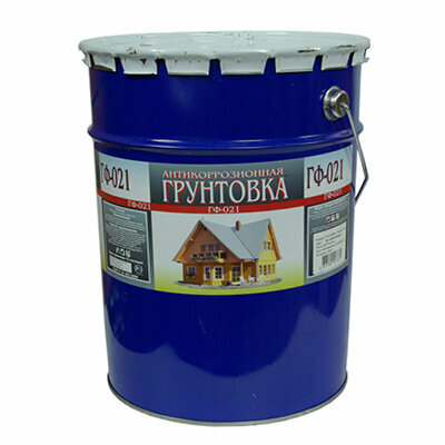 фото Грунтовка Промкрас Эконом ГФ-021 по дереву и металлу красно-коричневая 20 кг