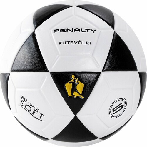 Мяч для футволей PENALTY BOLA FUTEVOLEI ALTINHA XXI, 5213101110 U, размер 5, PU, термосшивка, белый черный