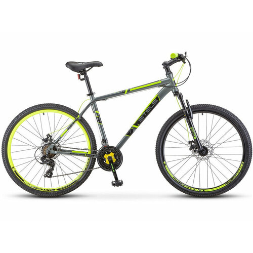 Горный велосипед Stels Navigator 700 MD 27.5 F020, год 2023, цвет Серебристый-Желтый, ростовка 17.5