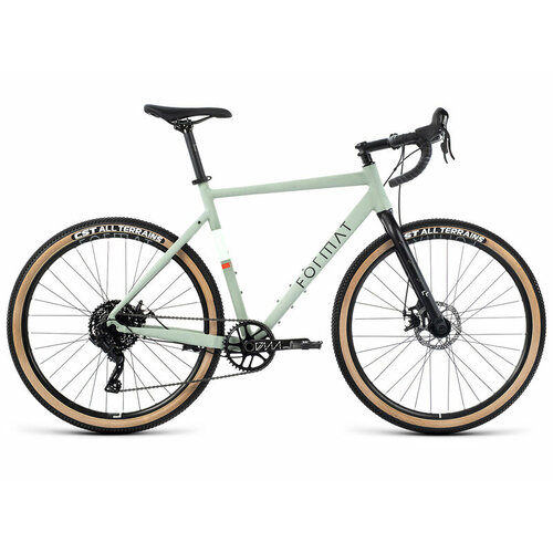 Шоссейный велосипед Format 5211 700С год 2023 цвет Серебристый-Зеленый ростовка 215 7450000₽