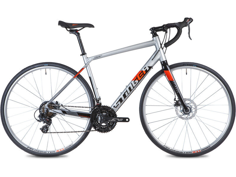 фото Шоссейный велосипед Stinger Stream STD, год 2021, цвет Серебристый, ростовка 19.5