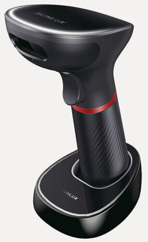 Изображение товара Сканер штрих-кода Sunlux XL-9610 USB (2D, беспроводной) (база в комплекте)