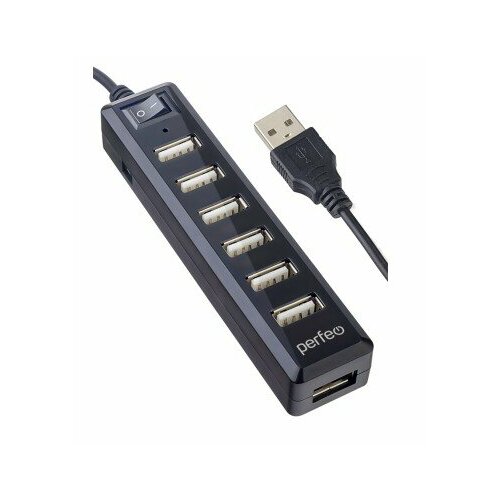 Perfeo Контроллер USB-HUB 7 Port PF-H034 Black чёрный PF C3225 66100₽