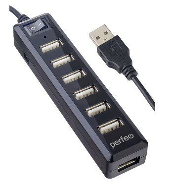 Perfeo Контроллер USB-HUB 7 Port PF-H034 Black чёрный PF C3225