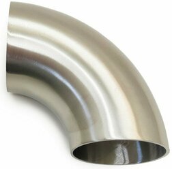 Отвод полированный Ø63.5 угол 45° (толщина стенки 1.5 мм, нержавеющая сталь AISI 304) #17158
