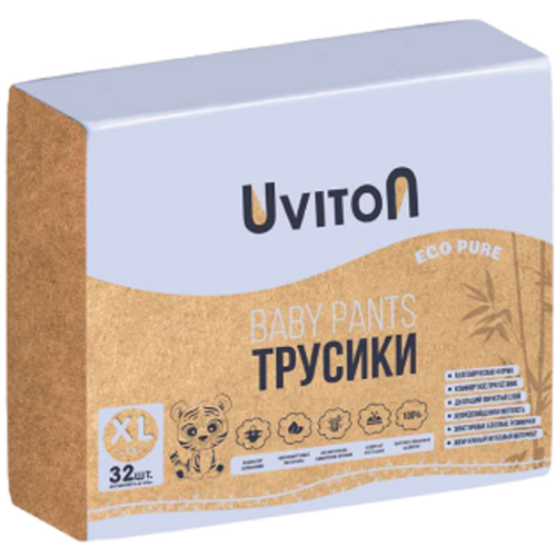 Подгузники-трусики UVITON 0303/04 XL (14+ кг) 32 шт