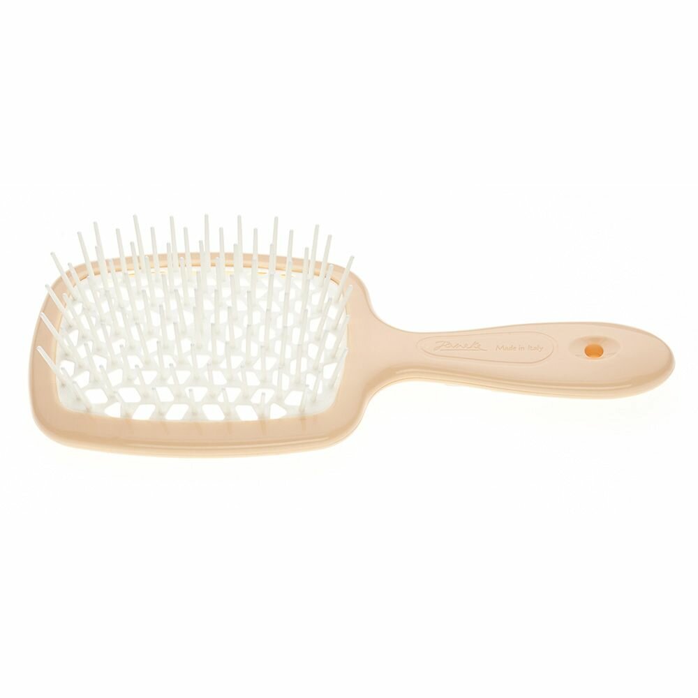 Janeke SUPERBRUSH Щетка для волос малая, 94SP234ARA, персиковый/белый, 17,5x7x3 см