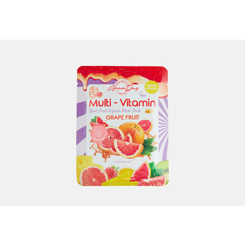 Тканевая маска для лица Multi-Vitamin Grape Fruit Mask Pack 1 шт graceday multi vitamin grape fruit mask pack 27ml